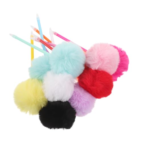WOONEKY 10 Stück Flauschige Pom Pom Kugelschreiber Weich Gepolstert Niedliche Kawaii Schreibstifte für Schule Büro Studenten Kreative Geschenkideen WOONEKY 10 Stück Flauschige Pom Pom Kugelschreiber Weich Gepolstert Niedliche Kawaii Schreibstifte für Schule Büro Studenten Kreative Geschenkideen von WOONEKY