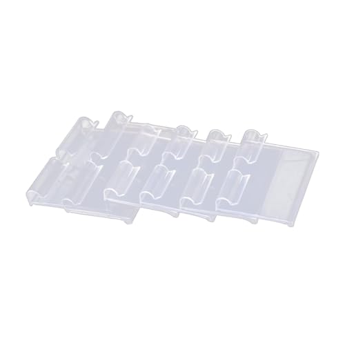 WOONEKY 10 Stück Preisschild Etiketthalter Kunststoffanhänger, Regaletikettenhalter Schilderhalter Speichern Etikettenhalter Für Supermärkte Etikettenhalter Aus Transparentem Pvc von WOONEKY