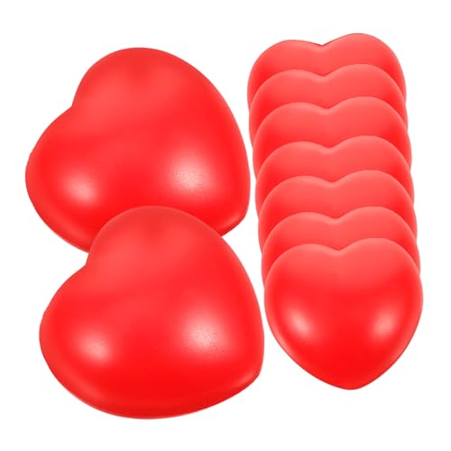 WOONEKY 10 Stück Rote Herz Stressbälle Mini Schaumstoff Stressbälle für Erwachsene Kreative Entspannungsspielzeuge für Partys und Schulpreise WOONEKY 10 Stück Rote Herz Stressbälle Mini Schaumstoff Stressbälle für Erwachsene Kreative Entspannungsspielzeuge für Partys und Schulpreise von WOONEKY