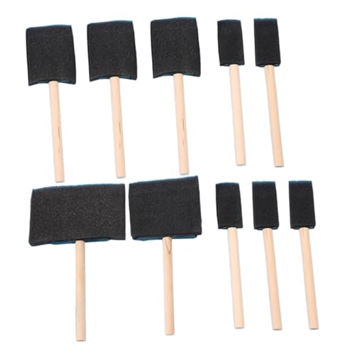 WOONEKY 10 Stück Schwammbürste mit Holzgriff Schwammpinsel Handwerk Bastelschwämme zum Malen runder Schwamm zum Malen Schwammfarbe Schwammmalerei Schaum Werkzeug Fleckenbürste Hölzern WOONEKY 10 Stück Schwammbürste mit Holzgriff Schwammpinsel Handwerk Bastelschwämme zum Malen runder Schwamm zum Malen Schwammfarbe Schwammmalerei Schaum Werkzeug Fleckenbürste Hölzern von WOONEKY