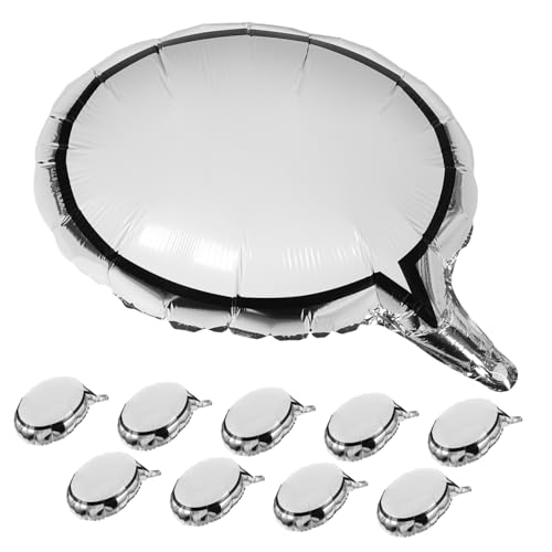WOONEKY 10 Stück Teiliges Aluminium-folienballon- Leere Sprechblasenform Beschreibbar Langlebig Diy-partydeko für Hochzeiten Geburtstage Verlobungen Individuelle Botschaften Gestalten WOONEKY 10 Stück Teiliges Aluminium-folienballon- Leere Sprechblasenform Beschreibbar Langlebig Diy-partydeko für Hochzeiten Geburtstage Verlobungen Individuelle Botschaften Gestalten von WOONEKY