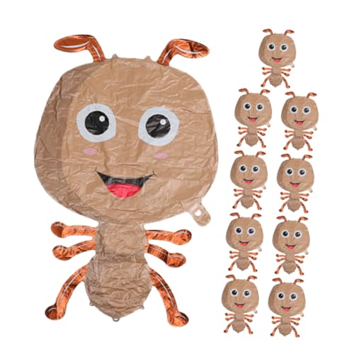WOONEKY 10 Stück Teiliges Ant Form Aluminiumfolie Luftballons Kreative Insekten Partydeko für Shower Kindergeburtstag Gartenfeiern Wiederverwendbar Langlebig Einfach Aufzublasen WOONEKY 10 Stück Teiliges Ant Form Aluminiumfolie Luftballons Kreative Insekten Partydeko für Shower Kindergeburtstag Gartenfeiern Wiederverwendbar Langlebig Einfach Aufzublasen von WOONEKY