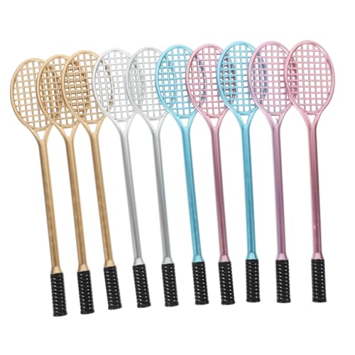WOONEKY 10 Stück Teiliges Badminton Racket Gelstifte Bunte Schreibwaren Niedliche Kugelschreiber für Schule und WOONEKY 10 Stück Teiliges Badminton Racket Gelstifte Bunte Schreibwaren Niedliche Kugelschreiber für Schule und von WOONEKY