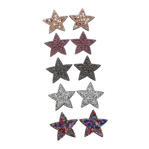 WOONEKY 10 Stück Teiliges Bunte Strass Stern Aufbügel Patches Kleine DIY Applikationen für Kleidung Rucksack Hut und Jeans Vielseitig Dekorativ und Einfach Anzubringen zum Verschönern und WOONEKY 10 Stück Teiliges Bunte Strass Stern Aufbügel Patches Kleine DIY Applikationen für Kleidung Rucksack Hut und Jeans Vielseitig Dekorativ und Einfach Anzubringen zum Verschönern und von WOONEKY
