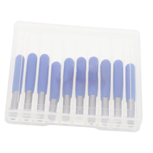 WOONEKY 10 Stück Teiliges Cnc Router Bit Set V nut und Flachfräser Hartmetall Schaft Präzise Gravur Holzschnitzwerkzeuge Verschleißfest Hitzebeständig für DIY Holzarbeiten und von WOONEKY