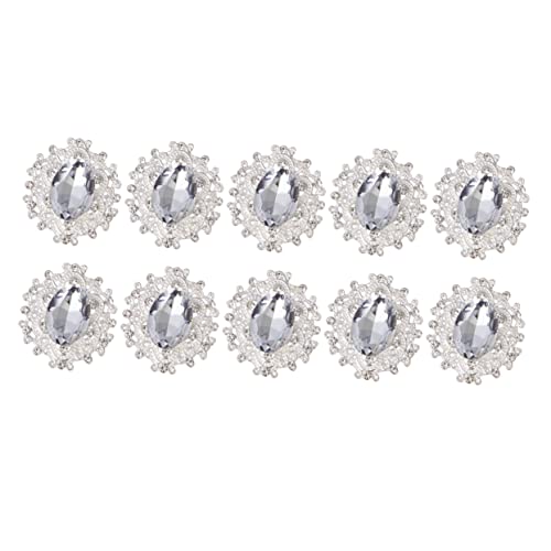 WOONEKY 10 Stück Teiliges DIY Strass Schmuckzubehör Set Alloy Broschen für Kleidung Handwerk und Schmuckgestaltung für Hochzeiten und Partys WOONEKY 10 Stück Teiliges DIY Strass Schmuckzubehör Set Alloy Broschen für Kleidung Handwerk und Schmuckgestaltung für Hochzeiten und Partys von WOONEKY