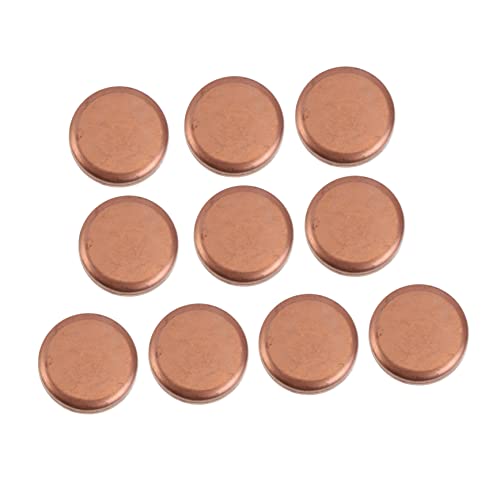 WOONEKY 10 Stück Teiliges Kupfer Blocking Cap für Ingenieure Hochtemperaturbeständig Verschleißfest Präzise für Schweißanwendungen Innendurchmesser Wandstärke WOONEKY 10 Stück Teiliges Kupfer Blocking Cap für Ingenieure Hochtemperaturbeständig Verschleißfest Präzise für Schweißanwendungen Innendurchmesser Wandstärke von WOONEKY
