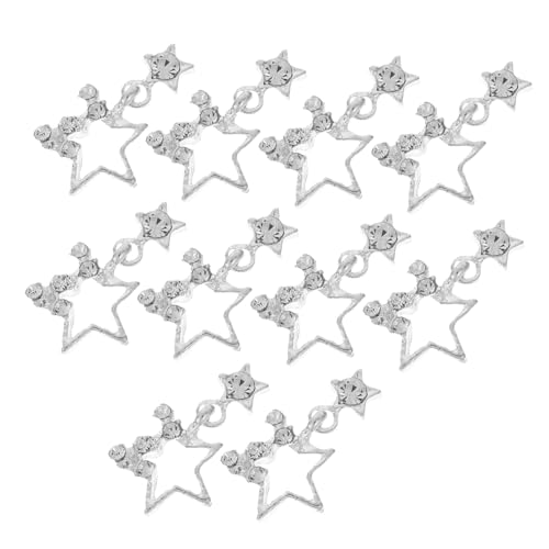 WOONEKY 10 Stück Teiliges Nagel Charms Sternform mit Strasssteinen Langlebige Nagelkunst Deko für Damen Maniküre Glitzernde Nail Art Kleine Schmuckstücke für Kreative Nageldesigns WOONEKY 10 Stück Teiliges Nagel Charms Sternform mit Strasssteinen Langlebige Nagelkunst Deko für Damen Maniküre Glitzernde Nail Art Kleine Schmuckstücke für Kreative Nageldesigns von WOONEKY