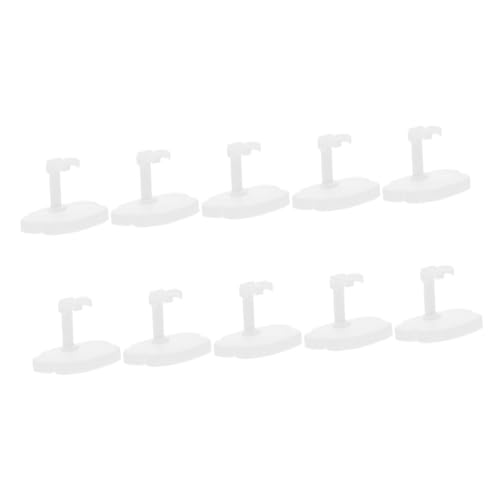WOONEKY 10 Stück Teiliges Puppenständer Transparent Verstellbar Stabile Figuren Display Ständer für Puppen Sammelfiguren und Handgemachte Dekorationen Geeignet von WOONEKY