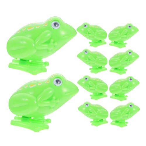 WOONEKY 10 Stück Teiliges Retro Windup Froschspielzeug aus Kunststoff Lebendig Hüpfend Batteriefrei Kompakt und Tragbar als Geburtstags Mitgebsel für Outdoor Indoor Spielspaß WOONEKY 10 Stück Teiliges Retro Windup Froschspielzeug aus Kunststoff Lebendig Hüpfend Batteriefrei Kompakt und Tragbar als Geburtstags Mitgebsel für Outdoor Indoor Spielspaß von WOONEKY