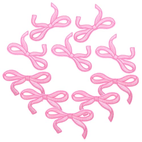 WOONEKY 10 Stück Teiliges Rosa Schleifen Bügelflicken Bestickte Applikationen für Rucksäcke Kleidung Hüte Jeans DIY Verzierung WOONEKY 10 Stück Teiliges Rosa Schleifen Bügelflicken Bestickte Applikationen für Rucksäcke Kleidung Hüte Jeans DIY Verzierung von WOONEKY