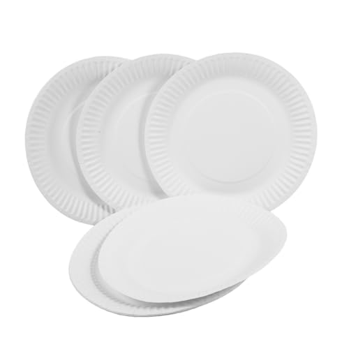 WOONEKY 10 Stück Teiliges Weiße Papierplatten Sichere Bastelablagen für DIY Kunstprojekte Vielseitige Zeichen Kreativtabletts aus Umweltfreundlichem Papier für Künstler WOONEKY 10 Stück Teiliges Weiße Papierplatten Sichere Bastelablagen für DIY Kunstprojekte Vielseitige Zeichen Kreativtabletts aus Umweltfreundlichem Papier für Künstler von WOONEKY