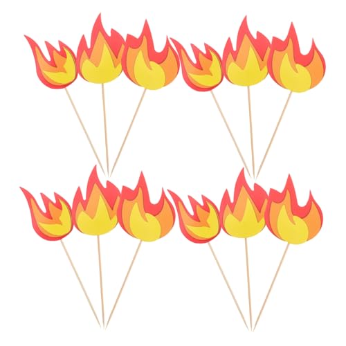WOONEKY 10 Stücke Feuerwehrmann Geburtstag Lkw Party Cuake Topper Rettungs Kuchen Und Für Dekorationen Lieferungen Feuer Thema Dekor Kuchen Feiern Feuerwehrmann Themen von WOONEKY
