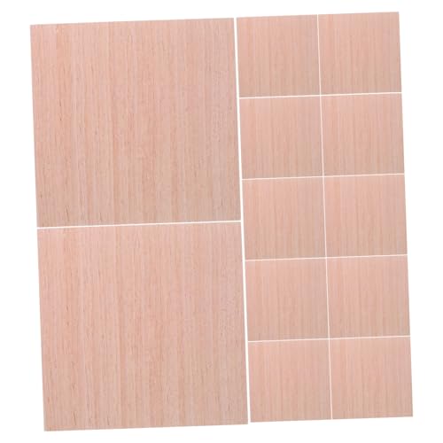 WOONEKY 100 Blatt Wood Grain Haftnotizen Selbstklebend Kratzfestes Rückstandsfrei Entfernbares Notizpapier Langlebige Memo Pads für Büro Schule Zuhause Klare Sichere Haftung von WOONEKY