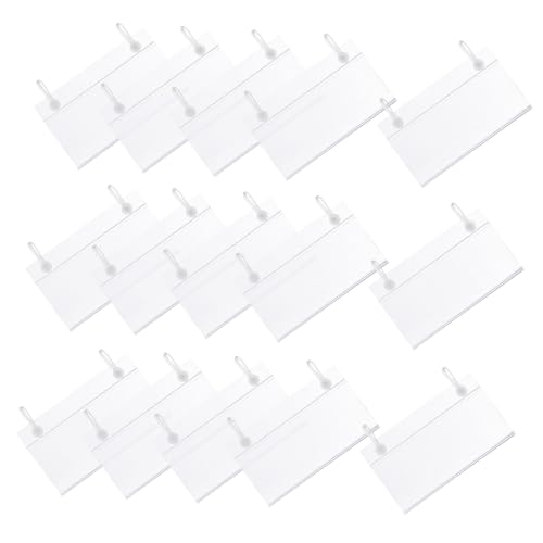 WOONEKY 100 Draht Regal Etikettenhalter Transparent Preisanhänger Clip für Einzelhandel Lager und Supermarkt Wiederverwendbar Klare Sichtbarkeit Vielseitig Einsetzbar WOONEKY 100 Draht Regal Etikettenhalter Transparent Preisanhänger Clip für Einzelhandel Lager und Supermarkt Wiederverwendbar Klare Sichtbarkeit Vielseitig Einsetzbar von WOONEKY