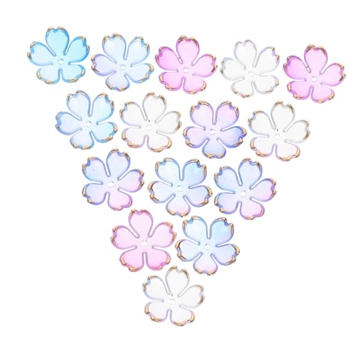 WOONEKY 100 Stück Acryl Blütenperlen Petal Kirschblüte Farbverlaufspacer Charm für Schmuckherstellung Armbänder Halsketten Ohrringe DIY WOONEKY 100 Stück Acryl Blütenperlen Petal Kirschblüte Farbverlaufspacer Charm für Schmuckherstellung Armbänder Halsketten Ohrringe DIY von WOONEKY