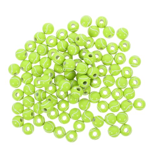 WOONEKY 100 Stück Acryl Großloch Tennis Perlen Grün Runde DIY Schmuckperlen für Armband Halskette Basteln Dekoration Langlebig und Bruchsicher WOONEKY 100 Stück Acryl Großloch Tennis Perlen Grün Runde DIY Schmuckperlen für Armband Halskette Basteln Dekoration Langlebig und Bruchsicher von WOONEKY