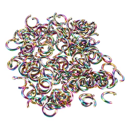 WOONEKY 100 Stück Bunte Sprungringe Langlebige DIY Schmuckzubehör Vielseitige Offene Biegeringe für Schmuckherstellung und Reparatur Hautfreundlich Kompakt Leicht zu Tragen WOONEKY 100 Stück Bunte Sprungringe Langlebige DIY Schmuckzubehör Vielseitige Offene Biegeringe für Schmuckherstellung und Reparatur Hautfreundlich Kompakt Leicht zu Tragen von WOONEKY