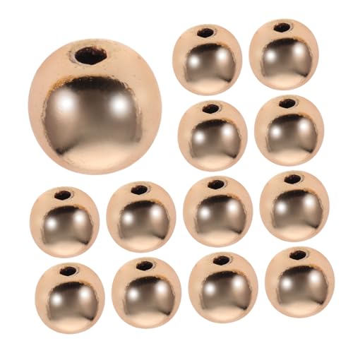WOONEKY 100 Stück Glatte Goldene Abstandshalter Perlen Runde Metallperlen für DIY Schmuckherstellung Armbänder und für Bastelprojekte und Kreative Accessoires WOONEKY 100 Stück Glatte Goldene Abstandshalter Perlen Runde Metallperlen für DIY Schmuckherstellung Armbänder und für Bastelprojekte und Kreative Accessoires von WOONEKY