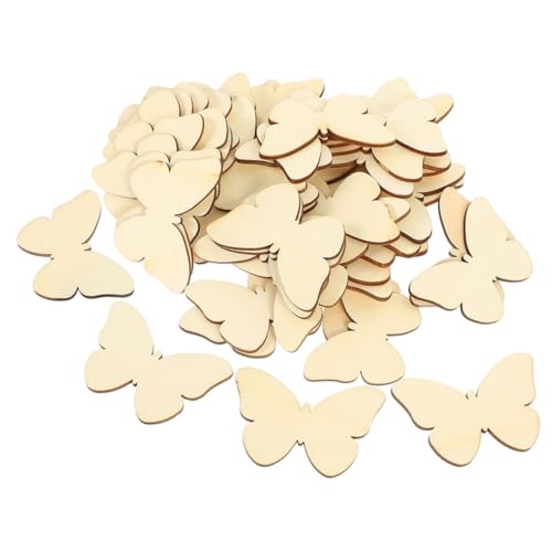 WOONEKY 100 Stück Unlackierte Holzschmetterlinge für DIY Bastelarbeiten Holzdeko Schmetterlingsformen Graffiti Material Kreative Lernspiele Eltern Junge Mädchen Interaktion WOONEKY 100 Stück Unlackierte Holzschmetterlinge für DIY Bastelarbeiten Holzdeko Schmetterlingsformen Graffiti Material Kreative Lernspiele Eltern Junge Mädchen Interaktion von WOONEKY