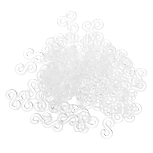 WOONEKY 1000 Stück Teiliges Loom Armband S Clips aus Transparentem Kunststoff Vielseitige Gummiband Clips für DIY Schmuckherstellung Langlebige Wiederverwendbare Verbindungsstücke für von WOONEKY