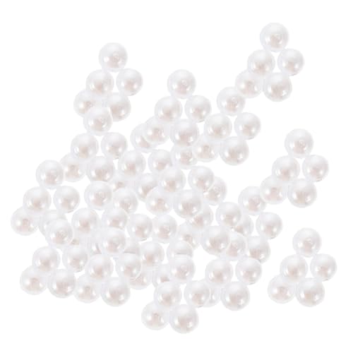 WOONEKY 10000 Stück DIY Nail Art Perlen Mix Weiß Halbperlen Flach Rückseite Nageldekorationen Kunststoff Charms für Maniküre und Salon Nail Zubehör von WOONEKY