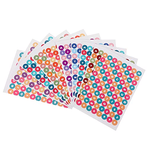 WOONEKY 10blätter Aufkleber Bunte wasserdichte Buchstaben Sticker Für Scrapbooking Und Notizen Selbstklebende Dekoration Für Tagebücher Und Bastelprojekte WOONEKY 10blätter Aufkleber Bunte wasserdichte Buchstaben Sticker Für Scrapbooking Und Notizen Selbstklebende Dekoration Für Tagebücher Und Bastelprojekte von WOONEKY