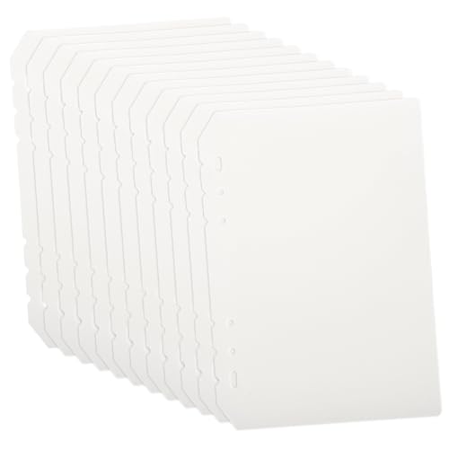 WOONEKY 12 Stück PP Trennblätter Teilig Transparent Lichtdurchlässig Lose Teiler für Ringbuch Notizbuch Organizer und Dokumentenverwaltung WOONEKY 12 Stück PP Trennblätter Teilig Transparent Lichtdurchlässig Lose Teiler für Ringbuch Notizbuch Organizer und Dokumentenverwaltung von WOONEKY