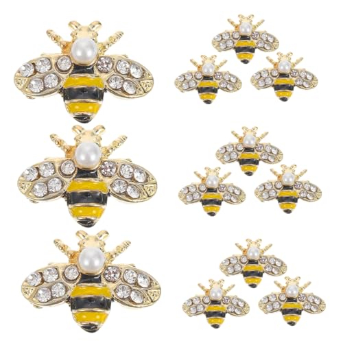 WOONEKY 12 Stück Teiliges Bienen Nagel Dekorationen aus Legierung Niedliche Bienenform Nail Charms für Kinderfreundliche Diy Nagelkunst Sichere und Kreative Nail Art Accessoires WOONEKY 12 Stück Teiliges Bienen Nagel Dekorationen aus Legierung Niedliche Bienenform Nail Charms für Kinderfreundliche Diy Nagelkunst Sichere und Kreative Nail Art Accessoires von WOONEKY