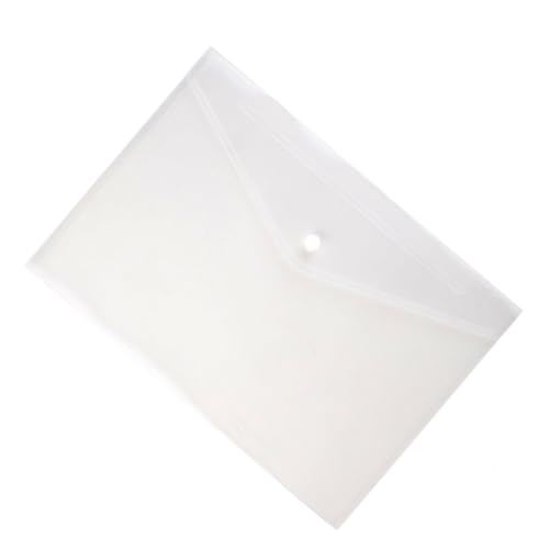 WOONEKY 12 Stück Teiliges Dokumentenmappe aus Robustem PP Transparente Klare Dateiordner mit Sicherem Kunststoff Schnappverschluss Reißfest und Wasserabweisend für Büro Schule und Zuhause von WOONEKY