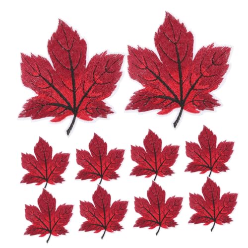 WOONEKY 12 Stück Teiliges Gestickter Ahornblatt Bügelaufnäher für Kleidung Vielseitige DIY Bügelpatches für Herbstdeko zum Verzieren und Reparieren von Jacken Shirts Rucksäcken und Hosen WOONEKY 12 Stück Teiliges Gestickter Ahornblatt Bügelaufnäher für Kleidung Vielseitige DIY Bügelpatches für Herbstdeko zum Verzieren und Reparieren von Jacken Shirts Rucksäcken und Hosen von WOONEKY