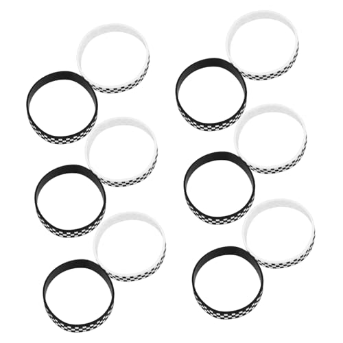 WOONEKY 12 Stück Teiliges Karierte Silikonarmbänder Stylische Armbänder für Themenpartys und Sportevents für Motorsportfans und Trendige Accessoires WOONEKY 12 Stück Teiliges Karierte Silikonarmbänder Stylische Armbänder für Themenpartys und Sportevents für Motorsportfans und Trendige Accessoires von WOONEKY