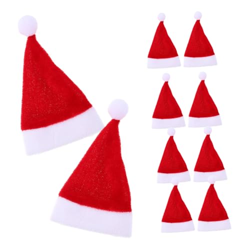 WOONEKY 12 Stück Teiliges Mini Weihnachtsmützen aus Weichem Kompakt und Atmungsaktiv Dekorative Weihnachtsmütze für Lutscher Süßigkeiten Weinflaschen und Kleine Figuren Vielseitiger WOONEKY 12 Stück Teiliges Mini Weihnachtsmützen aus Weichem Kompakt und Atmungsaktiv Dekorative Weihnachtsmütze für Lutscher Süßigkeiten Weinflaschen und Kleine Figuren Vielseitiger von WOONEKY