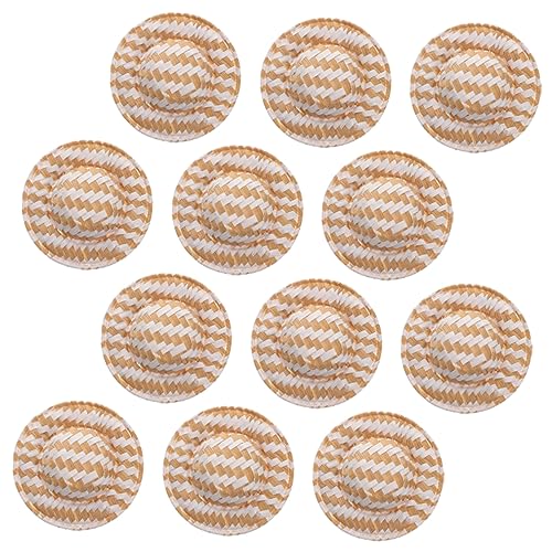 WOONEKY 12 Stück Teiliges Miniatur Strohhüte aus Geflochtenem Material Realistische Leichte Puppenhüte für DIY Bastelarbeiten Puppenhausdekoration und Vielseitige Kleine Accessoires WOONEKY 12 Stück Teiliges Miniatur Strohhüte aus Geflochtenem Material Realistische Leichte Puppenhüte für DIY Bastelarbeiten Puppenhausdekoration und Vielseitige Kleine Accessoires von WOONEKY