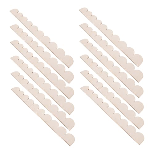 WOONEKY 12 Stück Teiliges Natürliche Unvollendete Holzbordüre mit Gewelltem Rand Dekorative DIY Holzleisten für Wandregal Schrank Türrahmen Langlebige Holzverarbeitung Stilvolle WOONEKY 12 Stück Teiliges Natürliche Unvollendete Holzbordüre mit Gewelltem Rand Dekorative DIY Holzleisten für Wandregal Schrank Türrahmen Langlebige Holzverarbeitung Stilvolle von WOONEKY