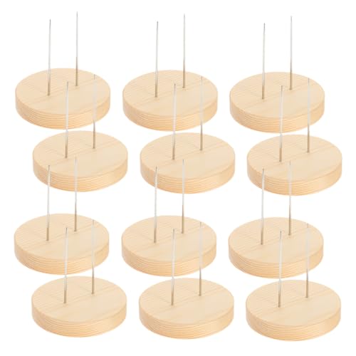 WOONEKY 12stücke Holzständer Für Gehäkelte Puppenfiguren Puppenständer Mit Doppelnadeligem Design Puppenständer Holzsockel Für Gestrickte Puppen Und Tonfiguren WOONEKY 12stücke Holzständer Für Gehäkelte Puppenfiguren Puppenständer Mit Doppelnadeligem Design Puppenständer Holzsockel Für Gestrickte Puppen Und Tonfiguren von WOONEKY