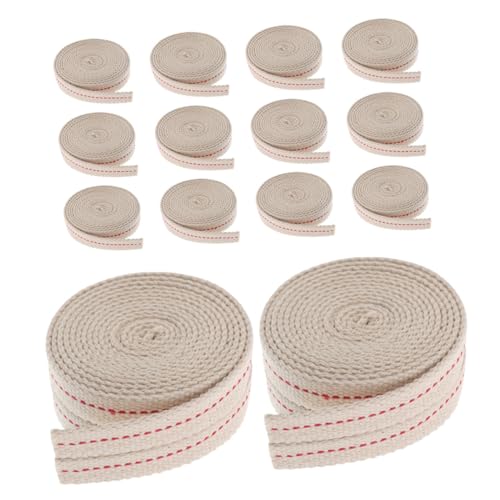 WOONEKY 15 Rollen Flacher Baumwoll Docht mit Stich Öl Laternen Ersatzdocht für Vintage Kerosinlampen Robuste Konstruktion Einfache Montage für Outdoor Camping Laternen WOONEKY 15 Rollen Flacher Baumwoll Docht mit Stich Öl Laternen Ersatzdocht für Vintage Kerosinlampen Robuste Konstruktion Einfache Montage für Outdoor Camping Laternen von WOONEKY