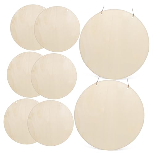 WOONEKY 15 Sätze Teiliges Holzscheiben für Bastelarbeiten Runde Naturbelassene Holzplatten Blanke Holzkreise zum Bemalen Rustikale Dekoration für Zuhause und Feiertage Vielseitige DIY WOONEKY 15 Sätze Teiliges Holzscheiben für Bastelarbeiten Runde Naturbelassene Holzplatten Blanke Holzkreise zum Bemalen Rustikale Dekoration für Zuhause und Feiertage Vielseitige DIY von WOONEKY