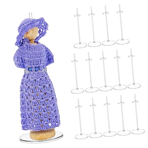 WOONEKY 15 Stück Puppenständer Tischplatte Figurenständer Und Die Puppe Steht einstellbar dekorativer Mini-Puppenhaus-Ausstellungsständer Figurenhalter Figur Zubehör Plastik Transparent WOONEKY 15 Stück Puppenständer Tischplatte Figurenständer Und Die Puppe Steht einstellbar dekorativer Mini-Puppenhaus-Ausstellungsständer Figurenhalter Figur Zubehör Plastik Transparent von WOONEKY