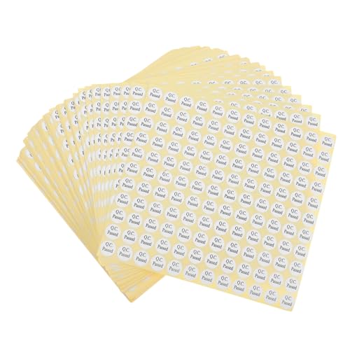 WOONEKY 150 Blatt Pass das Inspektionsetikett qc übergebene Tags Etikettenaufkleber Aufkleber für die Verpackung Etiketten Aufkleber Inspektion aus beschichtetem Papier Weiß WOONEKY 150 Blatt Pass das Inspektionsetikett qc übergebene Tags Etikettenaufkleber Aufkleber für die Verpackung Etiketten Aufkleber Inspektion aus beschichtetem Papier Weiß von WOONEKY