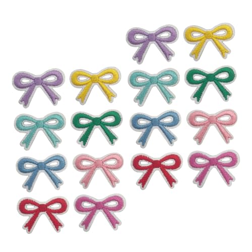 WOONEKY 16 Stück Teiliges Selbstklebende Schleifen Bügelflicken aus Polyester Bestickte Applikationen zum Aufbügeln und Aufnähen für DIY Kleidung Jeans Rucksäcke Schuhe und Taschen WOONEKY 16 Stück Teiliges Selbstklebende Schleifen Bügelflicken aus Polyester Bestickte Applikationen zum Aufbügeln und Aufnähen für DIY Kleidung Jeans Rucksäcke Schuhe und Taschen von WOONEKY