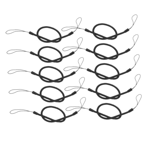 WOONEKY 18 Stück Teiliges Elastisches Federband Dehnbarer Spiralfeder Lanyard Stilvoller und Praktischer Schreibgerätehalter für Touchstifte Klemmbrett und Büroaccessoires Sicheres von WOONEKY