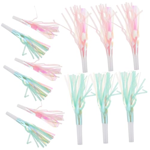 WOONEKY 18 Stück Teiliges Metallic Fringed Party Blower mit Bunten Tasseln Laute Noise Maker für Geburtstagsfeiern Sportveranstaltungen Vielseitige Partydekoration und Gäste-goodie-bags WOONEKY 18 Stück Teiliges Metallic Fringed Party Blower mit Bunten Tasseln Laute Noise Maker für Geburtstagsfeiern Sportveranstaltungen Vielseitige Partydekoration und Gäste-goodie-bags von WOONEKY