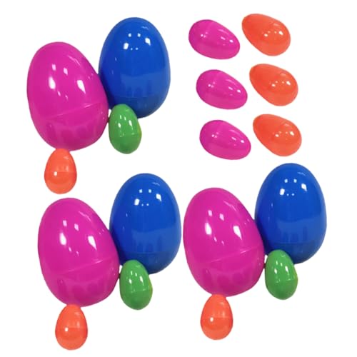 WOONEKY 18 Stück Teiliges Ostereier für Plastikeier für Partydekoration DIY und Bastelprojekte für Kindergarten und Ostereiersuche WOONEKY 18 Stück Teiliges Ostereier für Plastikeier für Partydekoration DIY und Bastelprojekte für Kindergarten und Ostereiersuche von WOONEKY