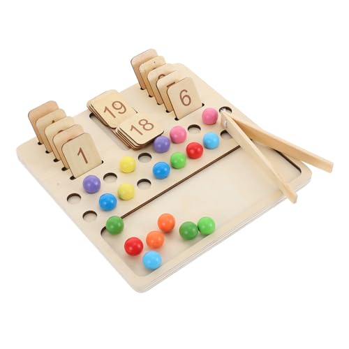 WOONEKY 1Satz Holzspielzeug Zahlen Lernspielzeug mit Holzperlen Pädagogisches Mathe Training und Geometrische Formen für Jungen und Mädchen für Zuhause und Outdoor Aktivitäten WOONEKY 1Satz Holzspielzeug Zahlen Lernspielzeug mit Holzperlen Pädagogisches Mathe Training und Geometrische Formen für Jungen und Mädchen für Zuhause und Outdoor Aktivitäten von WOONEKY