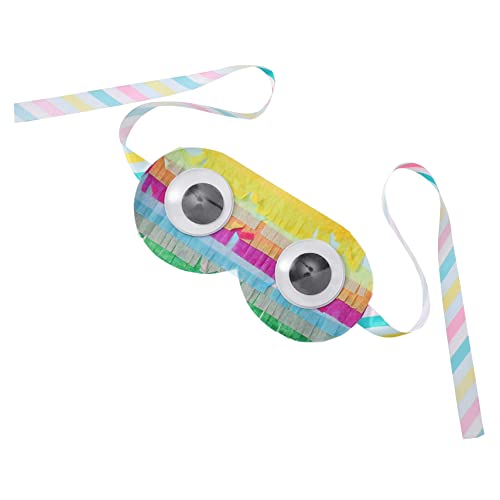 WOONEKY 1Stk Schatzkiste Piñata Kinderbrille Pinata-Spiel-Augenabdeckung Augenmaske kinderspiele Gläser kreatives Spiel mit verbundenen Augen Party lustige Augenbinde Augen bedecken Papier von WOONEKY