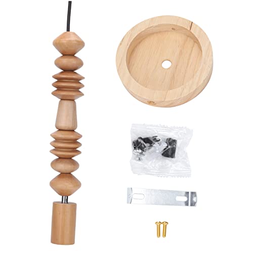WOONEKY 1Stück Holzperlen Pendelleuchte DIY Elegante Retro Lampe für Wohnzimmer und Esszimmer Umweltfreundliches Holz für Stilvolle Dekoration WOONEKY 1Stück Holzperlen Pendelleuchte DIY Elegante Retro Lampe für Wohnzimmer und Esszimmer Umweltfreundliches Holz für Stilvolle Dekoration von WOONEKY