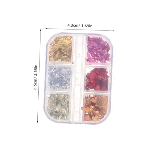 WOONEKY 2 Boxen Metallic Nagelfolie Bunte Holografische Folienflocken Silberfarbene Nageldekoration Langlebig DIY Nagelkunst Vielseitig für Nägel und Bastelverzierung WOONEKY 2 Boxen Metallic Nagelfolie Bunte Holografische Folienflocken Silberfarbene Nageldekoration Langlebig DIY Nagelkunst Vielseitig für Nägel und Bastelverzierung von WOONEKY