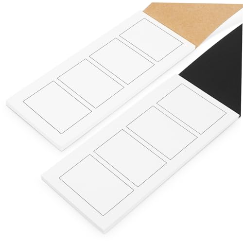 WOONEKY 2 Mini Notizblock mit Geteilten Quadraten Langlebige Papierblöcke Praktische Memo Pads für Büro und Schule Unterschiedliche Deckelfarben für Notizen und Story Planung von WOONEKY