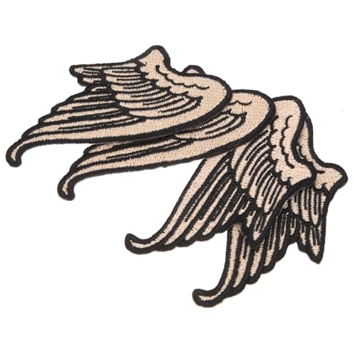 WOONEKY 2 Paare Flügel Aufnäher zum Aufnähen und Bügeln Bestickte Pu leder Patches für Jacken Rucksäcke Hüte Strapazierfähig und Modisch zum Reparieren und Dekorieren von Kleidung WOONEKY 2 Paare Flügel Aufnäher zum Aufnähen und Bügeln Bestickte Pu leder Patches für Jacken Rucksäcke Hüte Strapazierfähig und Modisch zum Reparieren und Dekorieren von Kleidung von WOONEKY